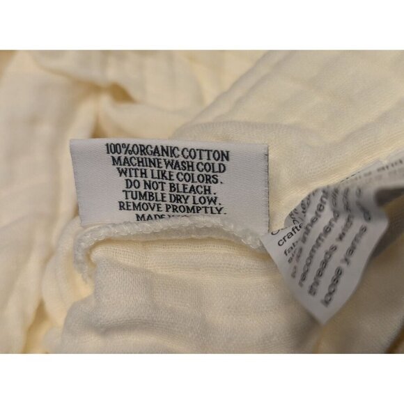 Quince 100% Organic Airy Cotton Gauze Duvet Cover Set 3PC Ivory Size King -NEW- - Picture 5 of 7